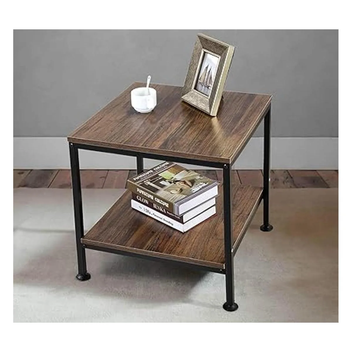 KirKical Mesa auxiliar cuadrada de 20 pulgadas de 2_2