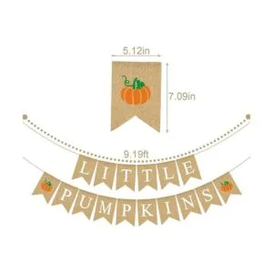 Rainlemon Pancarta de arpillera de yute con diseño de_5