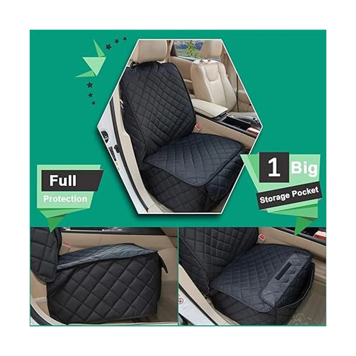 HAPYFOST Funda impermeable para asiento delantero de