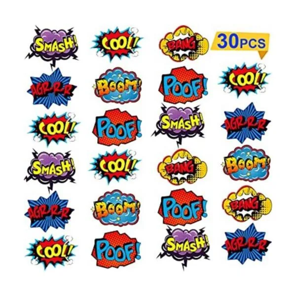 Blulu 30 Pieces Hero Themed Party Decorations Fun Hero_1