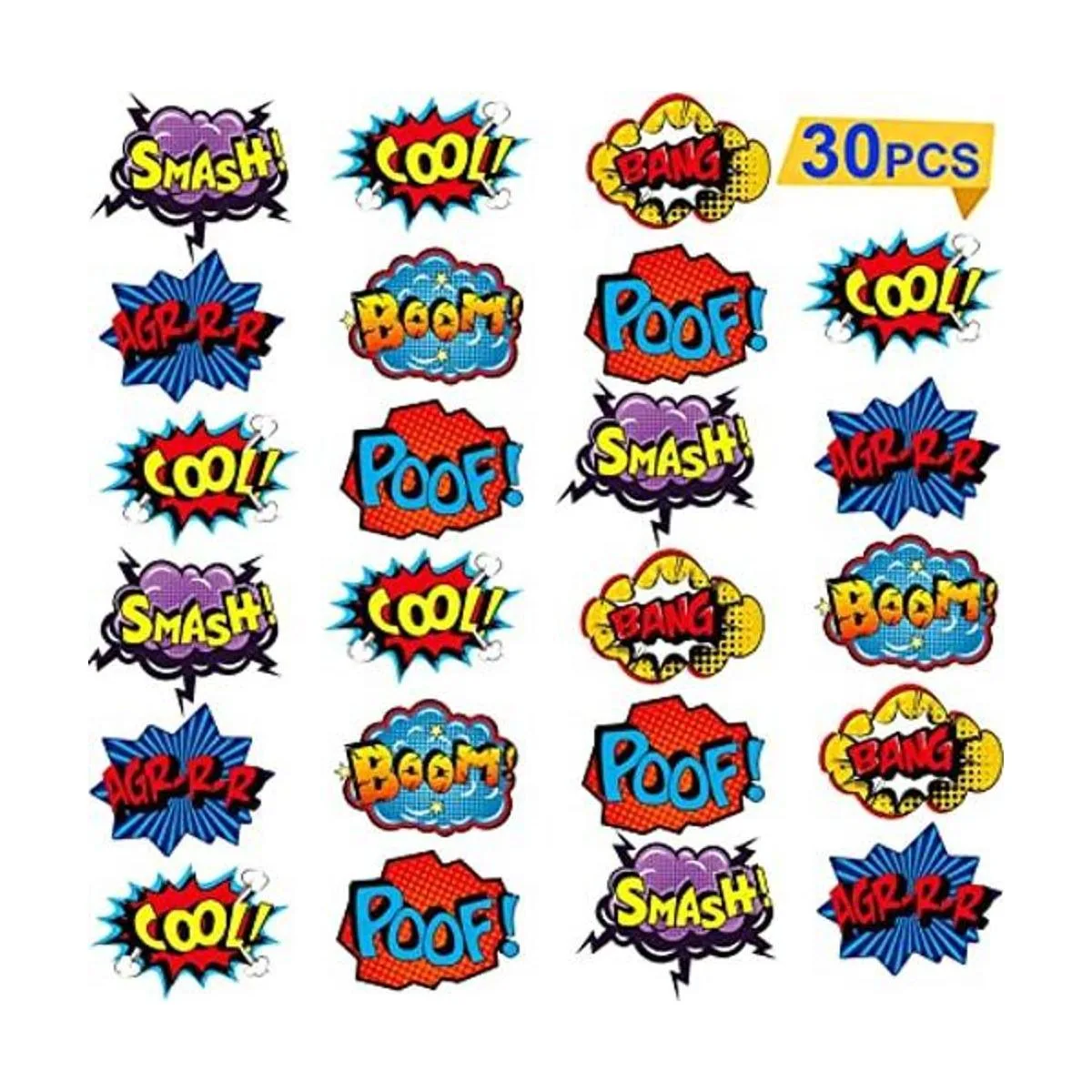 Blulu 30 Pieces Hero Themed Party Decorations Fun Hero_1