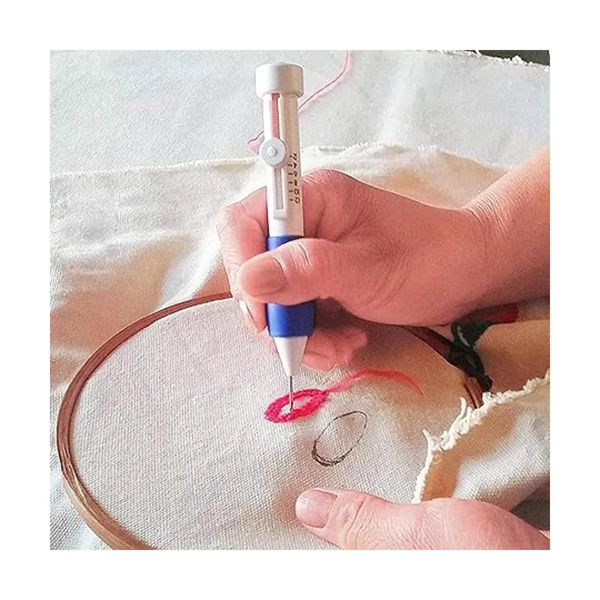 Kit de bordado con agujas de perforar 100 colores de_4