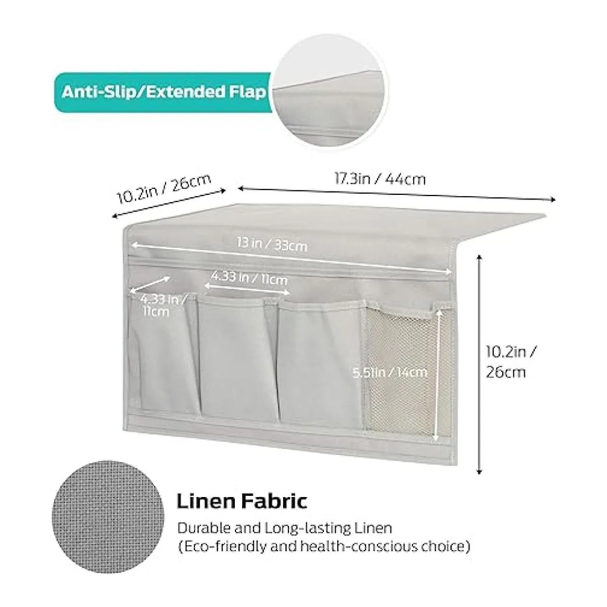 Symplifv Organizador de mesita de noche organizador de