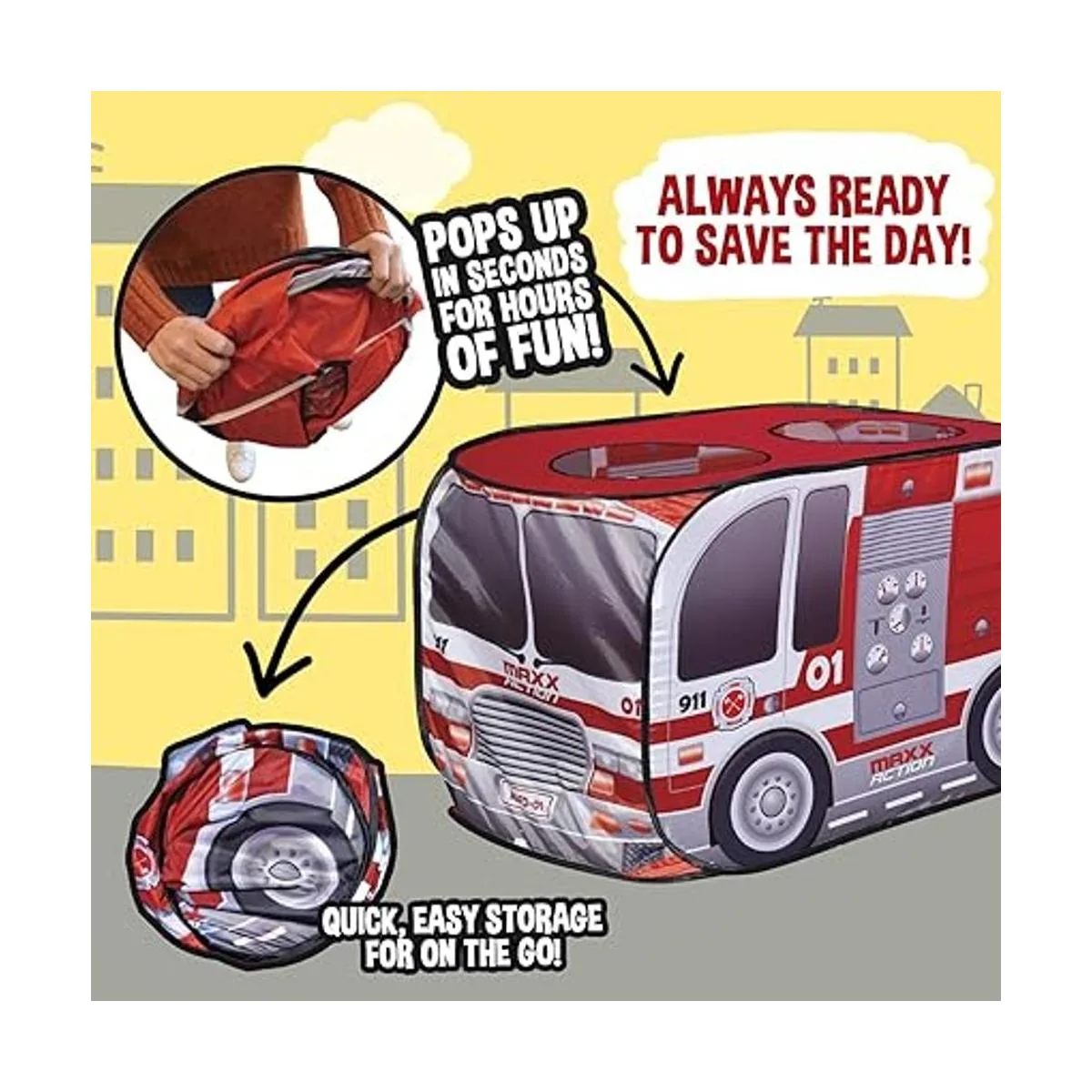 Sunny Days Entertainment Camión de bomberos desplegable_3