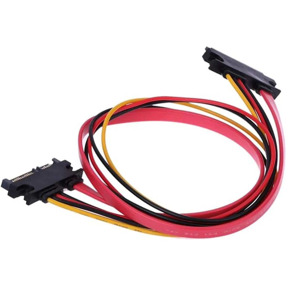 RLECS 2Pack 50cm SATA Power Cable 22Pin 715 Male Plug_2