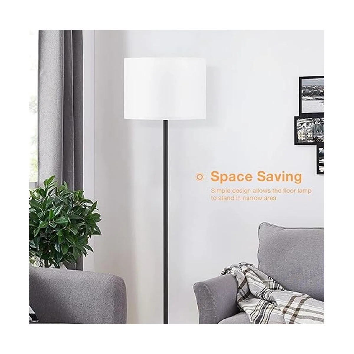 Lámpara de pie LED de diseño simple moderna lámpara de_5