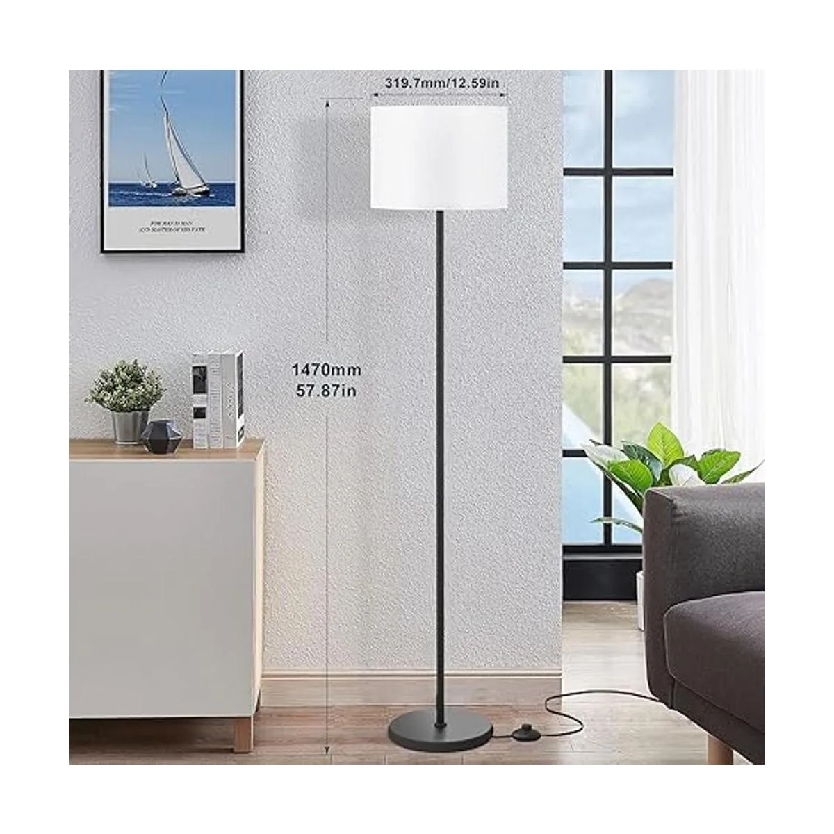 Lámpara de pie LED de diseño simple moderna lámpara de_3