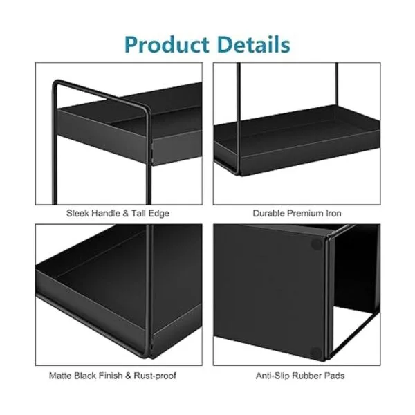Organizador de 3 niveles para encimeras de baño bandeja