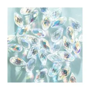 LONGWIN 36 cuentas de cristal de lágrima AB de 0.433 x_2