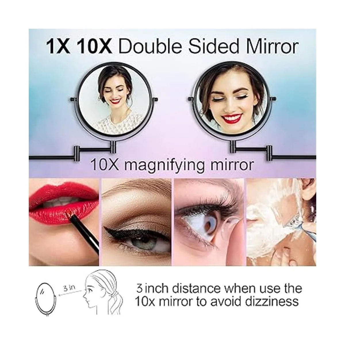 Lansi Espejo de maquillaje para montar en la pared_2