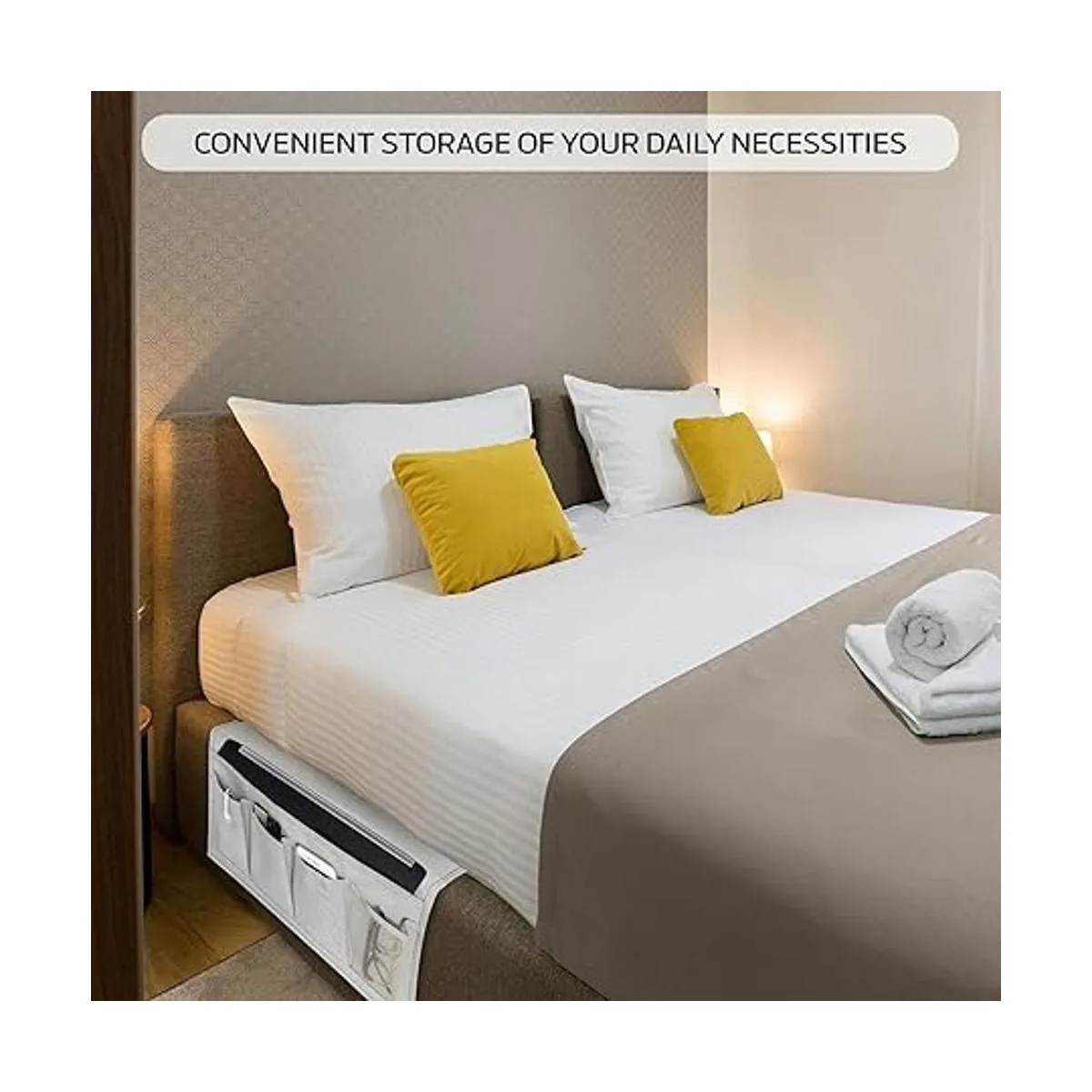 Symplifv Organizador de mesita de noche organizador de