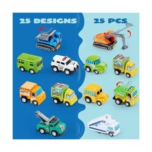 JOYIN Conjunto de 25 vehículos de juguete autos_2