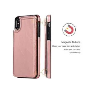 JOYAKI Funda tipo cartera para iPhone XXS funda para_4