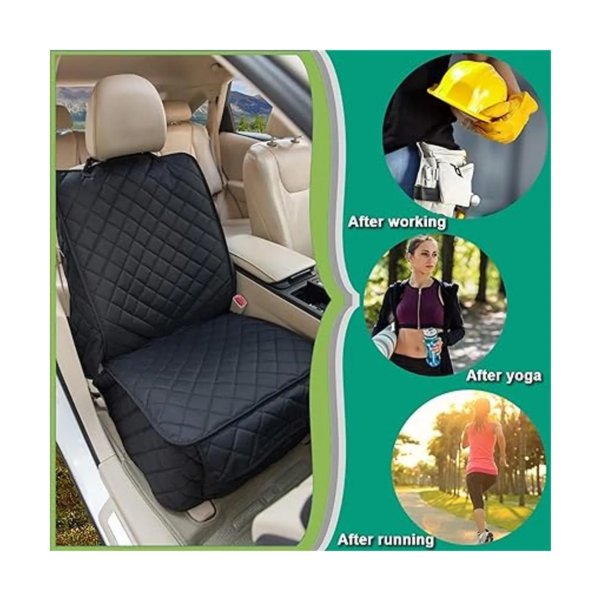 HAPYFOST Funda impermeable para asiento delantero de