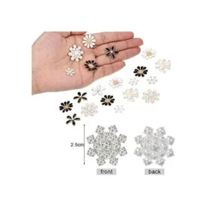 80 botones de diamantes de imitación botones de perlas_3