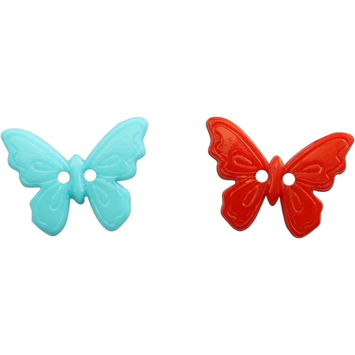 JCBIZ 60 botones de mariposa de dos ojos para_4