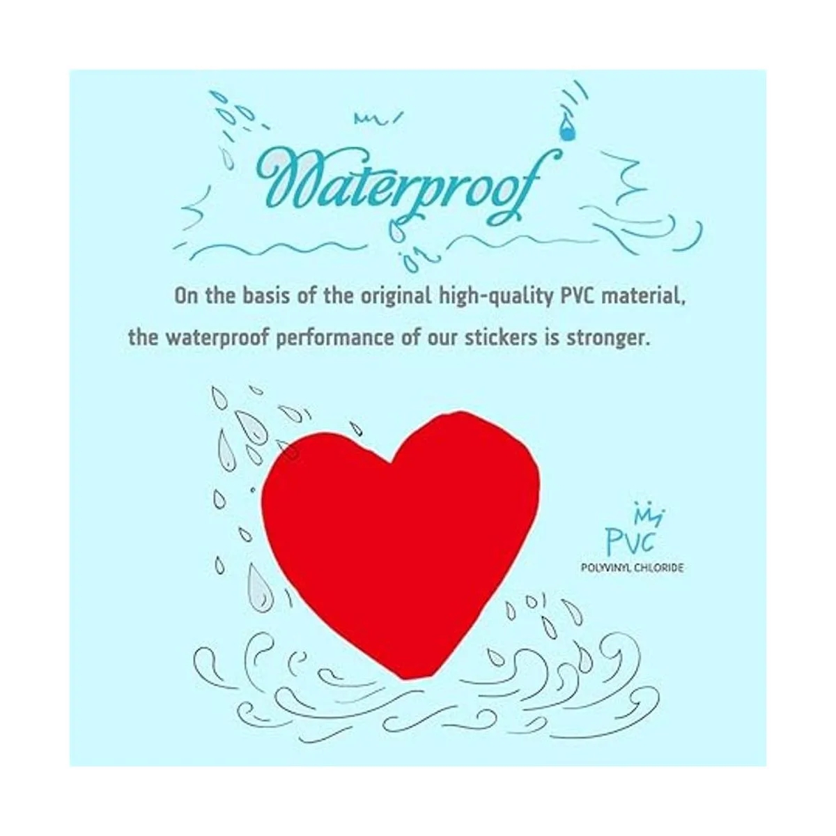 Claasic Calcomanías de vinilo impermeables para niñas_4