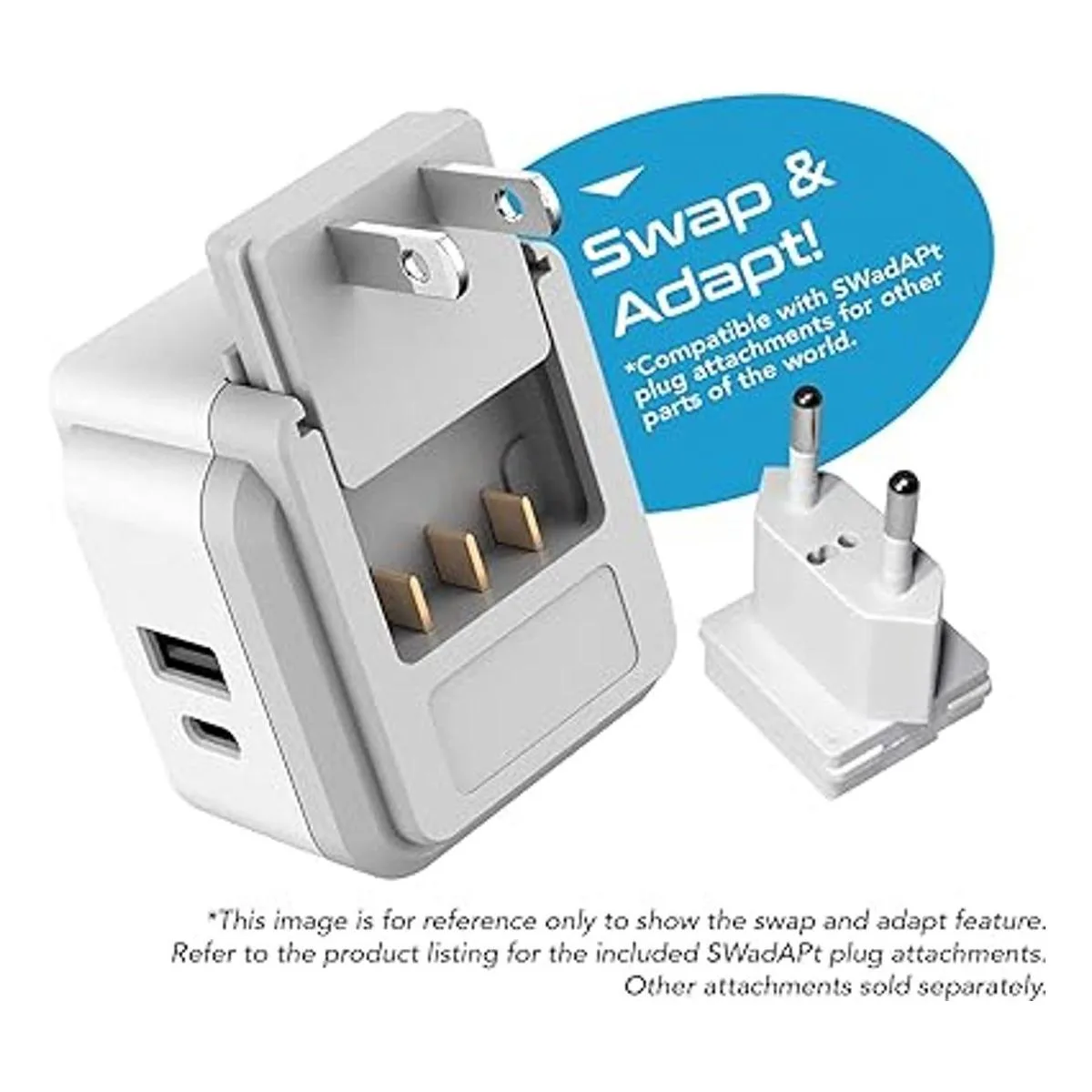 Ceptics Juego de adaptadores de viaje australiano 20 W PD_2