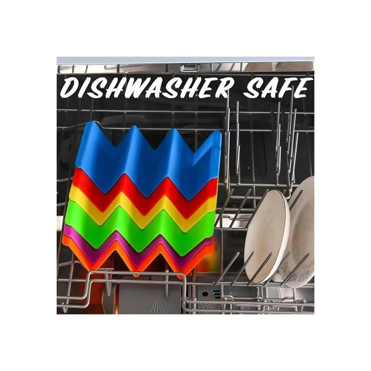 Soportes coloridos para sostener tacos Platos de bandeja_6