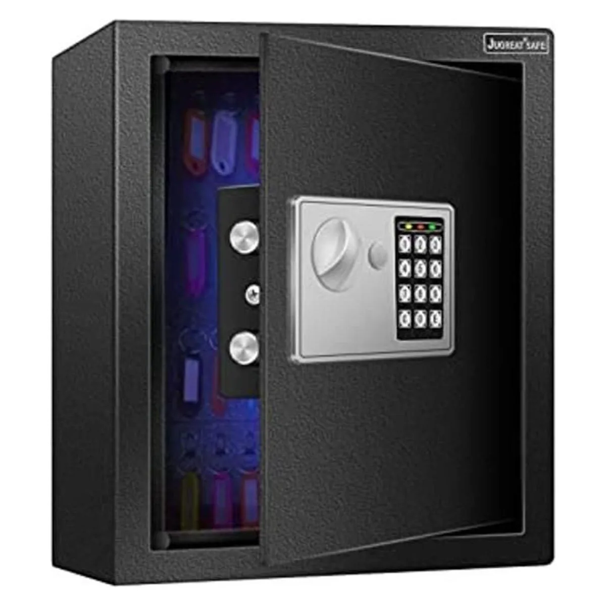 JUGREAT Caja fuerte de pared para armario de 80 llaves con