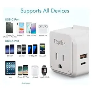 Adaptador de enchufe de alimentación frica Juego de viaje_5