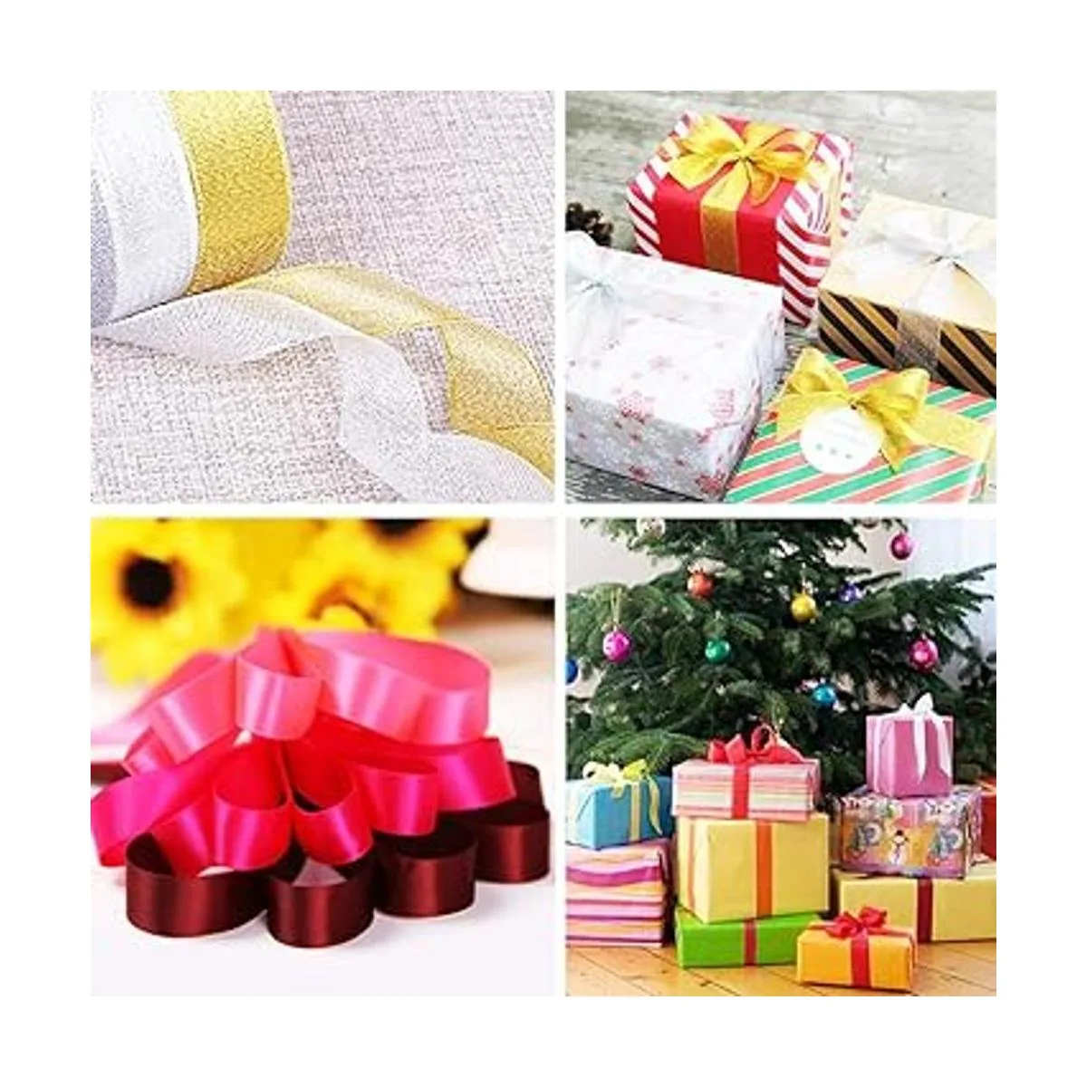 Listón satinado de 20 colores listón de seda para