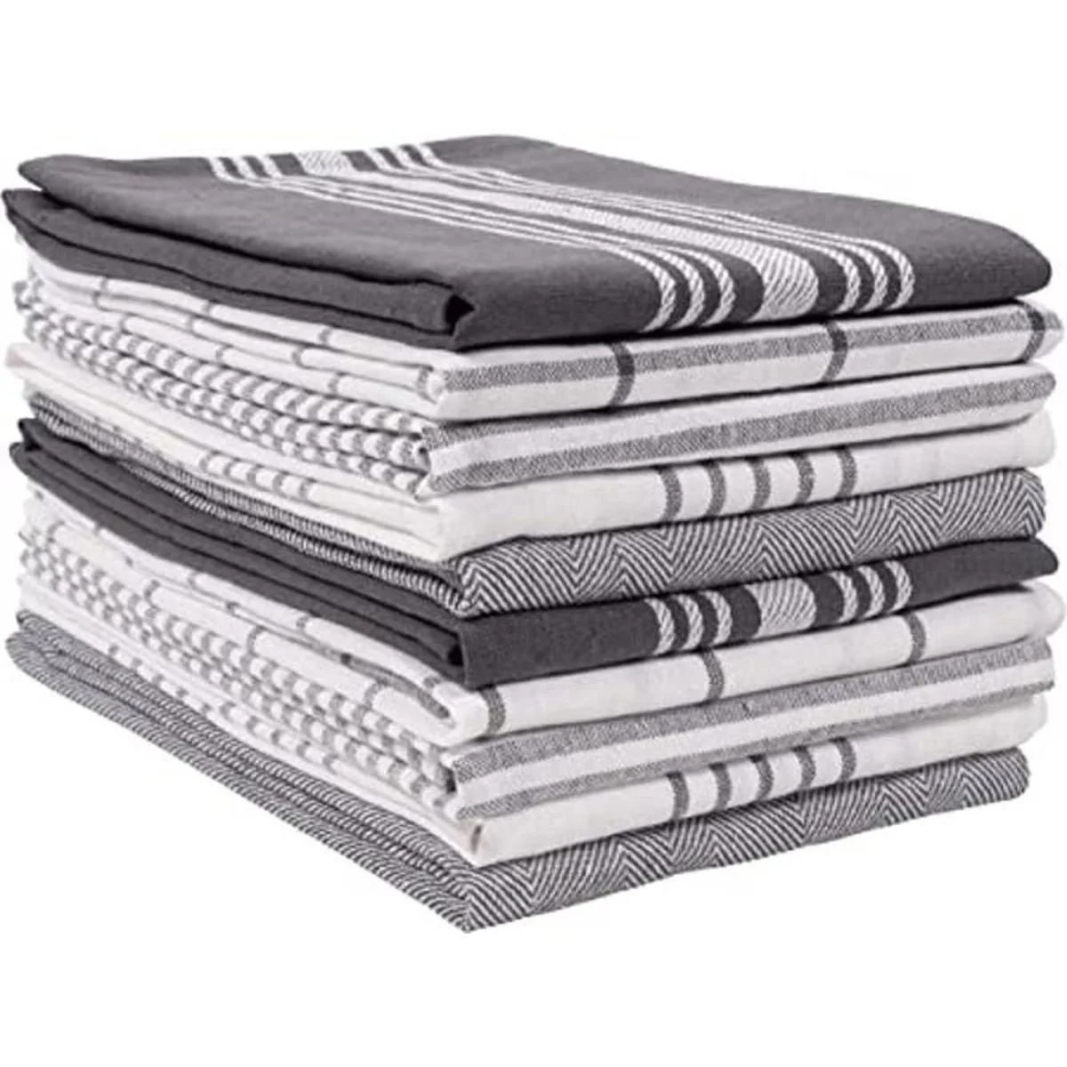 KAF Home Soho Kitchen Dish Towel Set of 10 18 x 28 Inch