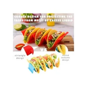 Soportes coloridos para sostener tacos Platos de bandeja_4
