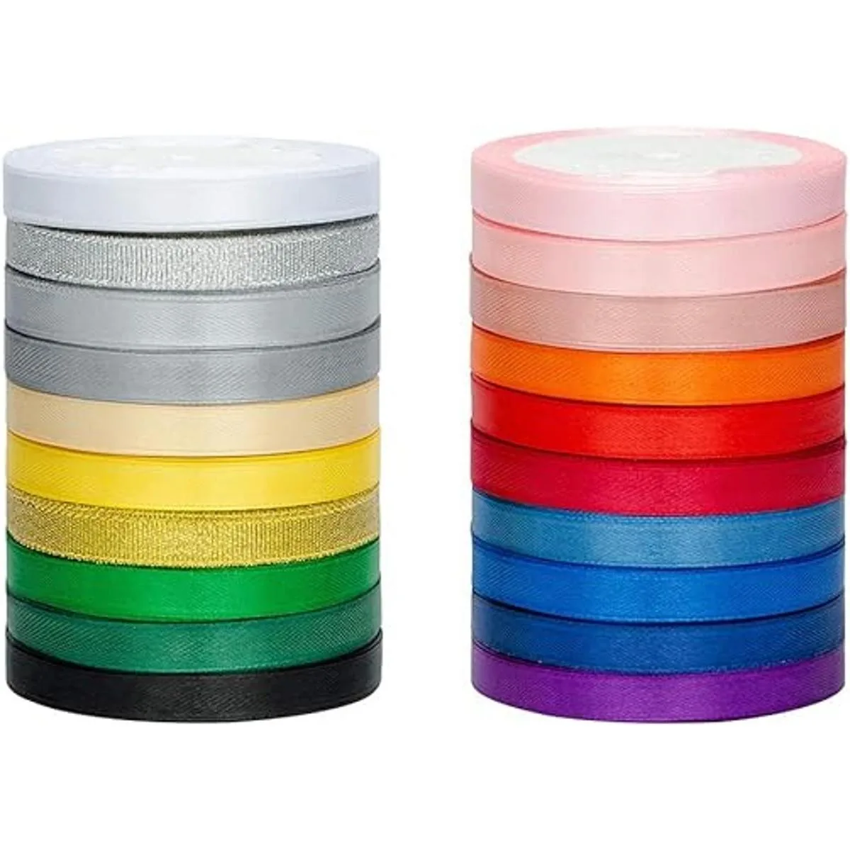 Listón satinado de 20 colores listón de seda para