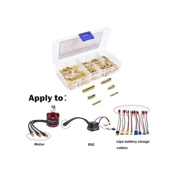 Readytosky RC Bullet Connectors 2mm 3.5mm 4mm Gold Plated