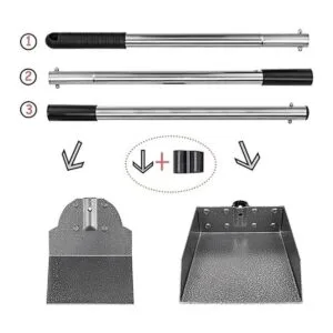 Juego de cuchara para excrementos de perros bandeja y