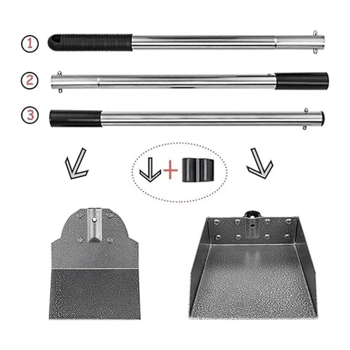 Juego de cuchara para excrementos de perros bandeja y