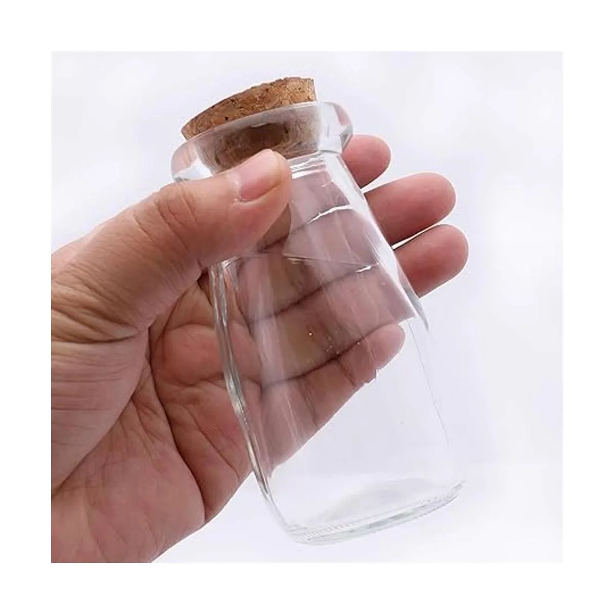 Kingrol Paquete de 18 botellas de vidrio con tapones de