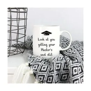 5Aup Regalos de Navidad Divertidos Masters Graduación Taza_5