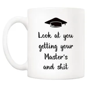 5Aup Regalos de Navidad Divertidos Masters Graduación Taza_2