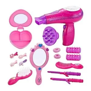 JOYIN Juego de 17 piezas de salón de belleza para niñas