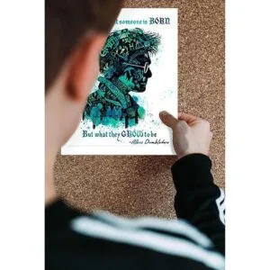 Harry Potter Citas Dumbledore Juego de cuatro arte de_4
