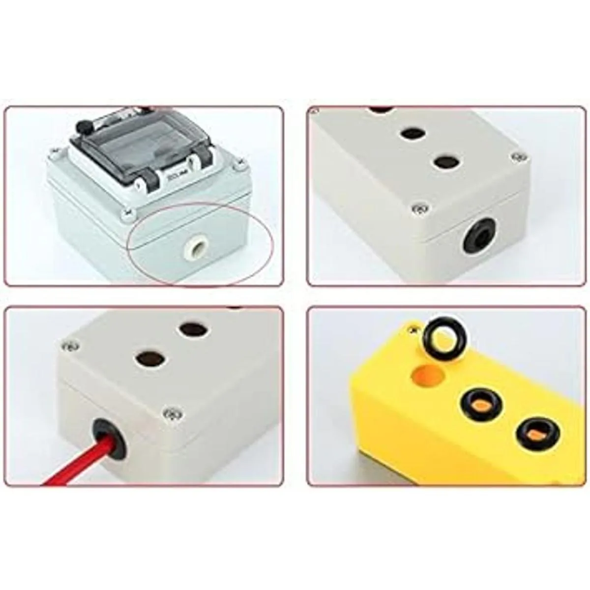 Fielect 50 ojales de goma de 0.354 in de diámetro_6