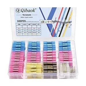 Qibaok 340 conectores termocontraíbles a prueba de agua_1