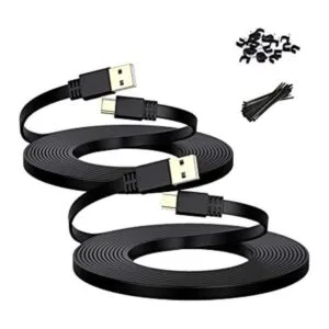 Itramax Micro USB Power Cable 30 FT 2 PackFlat Micro