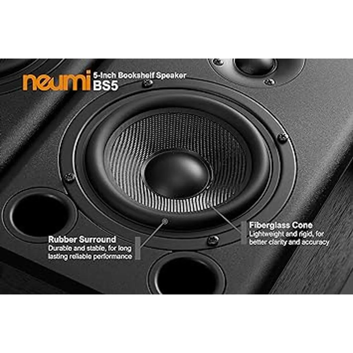 NEUMI BS5 Altavoces pasivos para estantería woofer de 5_6
