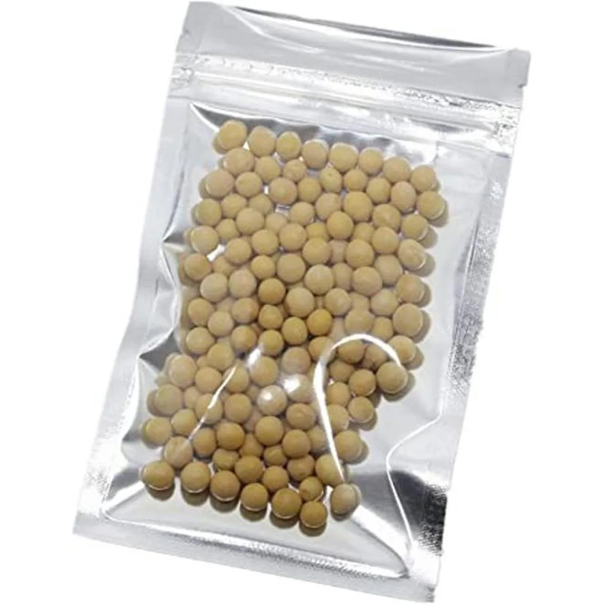 Bolsas de Mylar de plata transparente resellables para_1