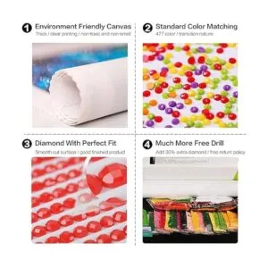 Kaliosy Kits de pintura de diamantes 5D plantas