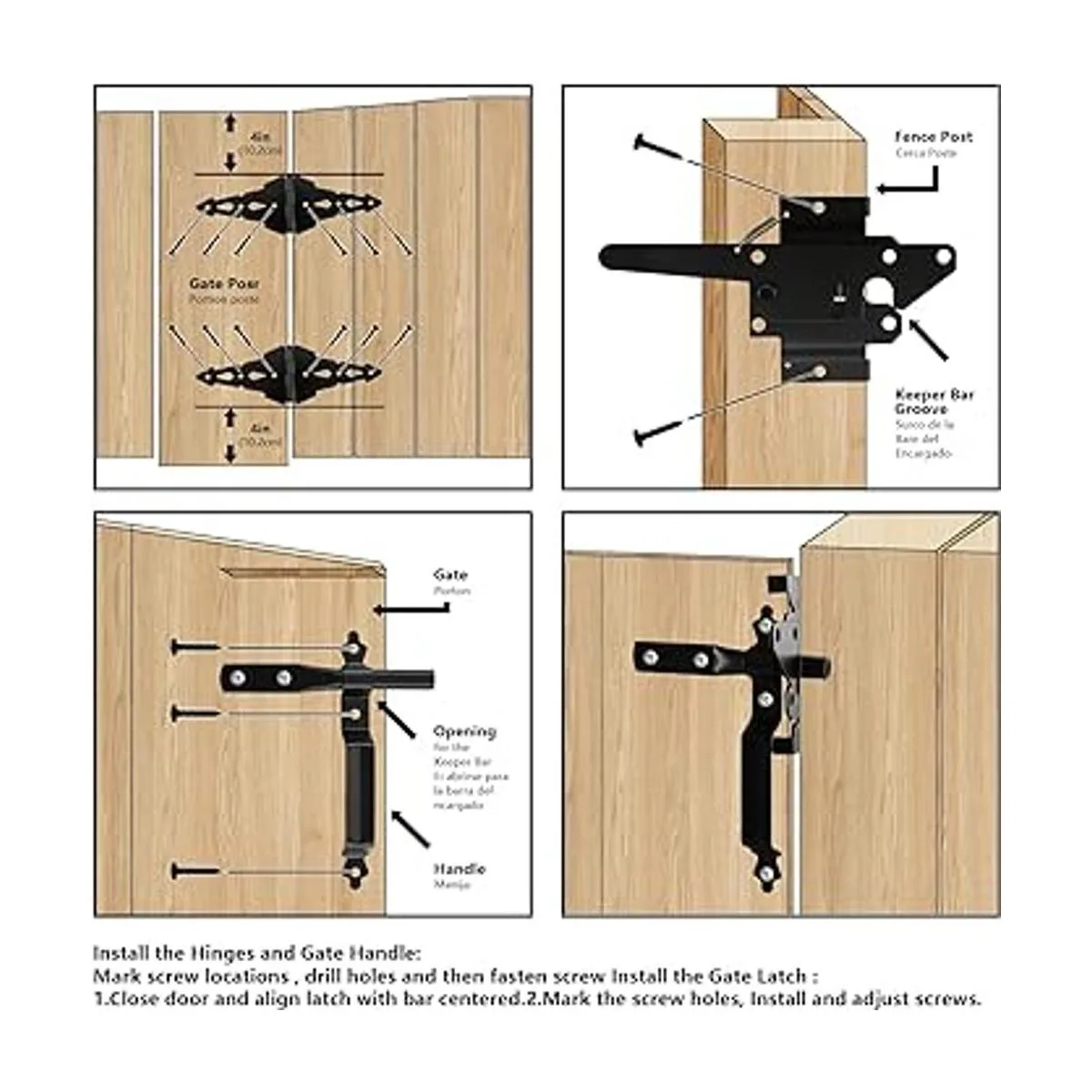 HOME MASTER HARDWARE Juego de herrajes para puerta de