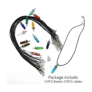 TIHOOD 30PCSSet DIY Bullet Shape Healing Pointed Chakra_3