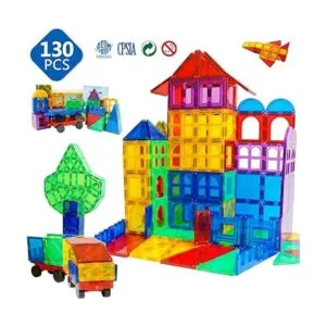 Azulejos de construcción magnéticos 130 piezas de_4