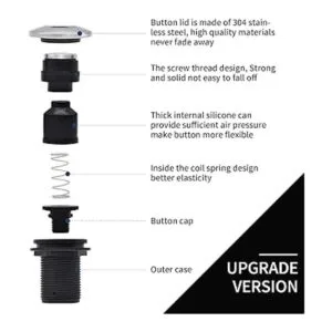 Garbage Disposal Air Switch Kit for SinkTop Waste Disposal