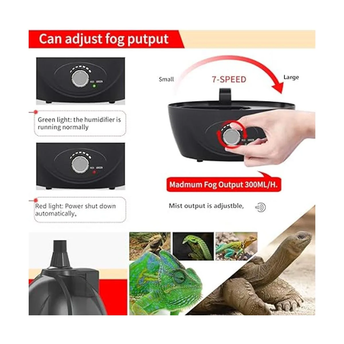 BETAZOOER Humidificadores de reptiles Mister Fogger con_5