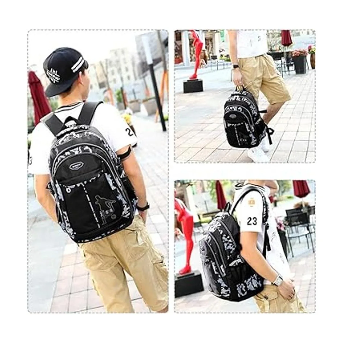 Goldwheat Mochila para adolescentes y niños juego de_2