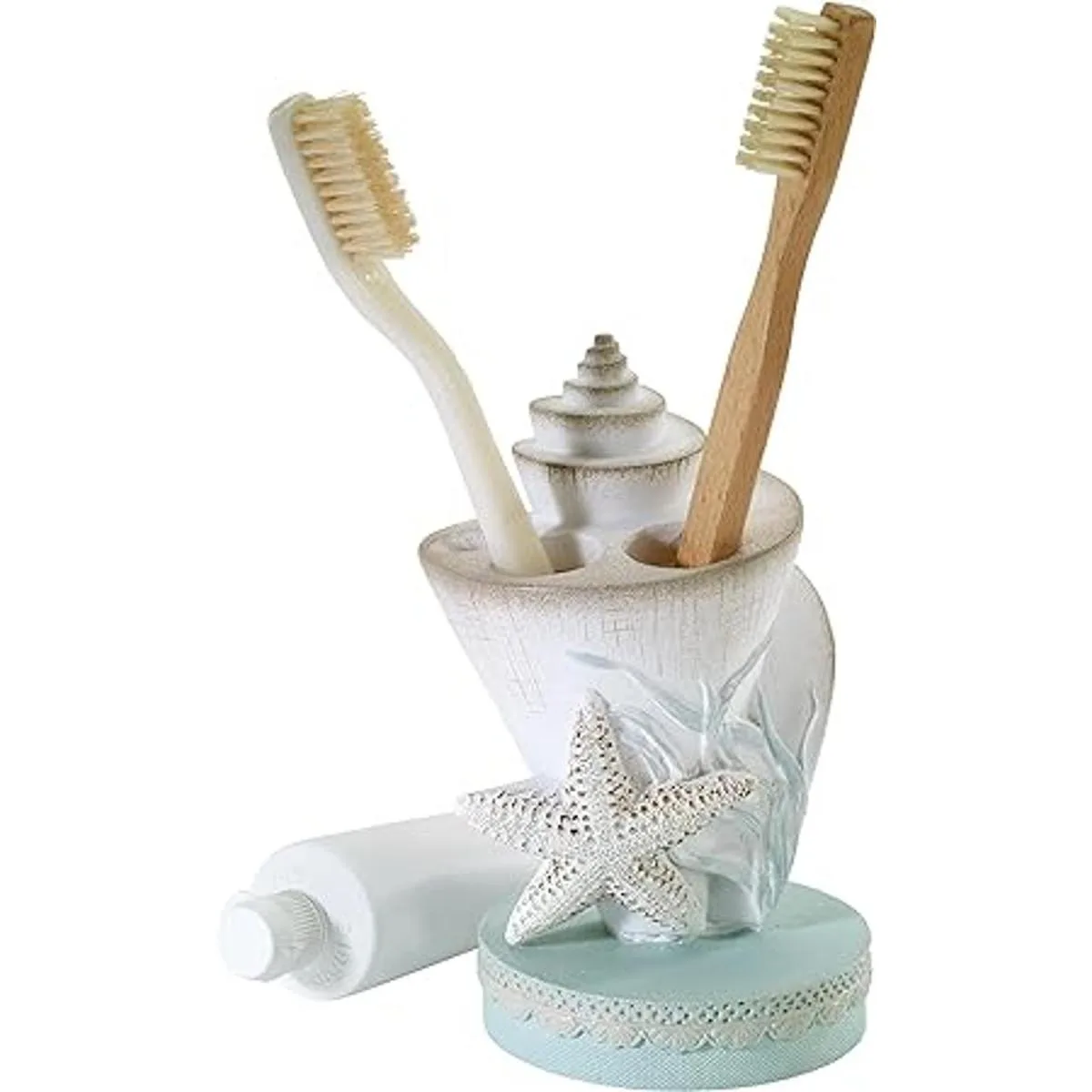 Avanti Linens Soporte para cepillo de dientes de cáscara_2